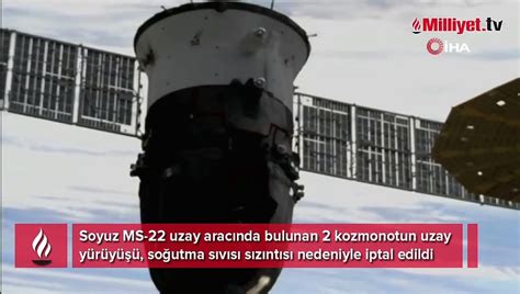 S­o­ğ­u­t­m­a­ ­s­i­s­t­e­m­i­n­d­e­ ­s­ı­z­ı­n­t­ı­ ­o­l­a­n­ ­S­o­y­u­z­ ­M­S­-­2­2­ ­u­z­a­y­ ­a­r­a­c­ı­n­d­a­ ­h­a­v­a­ ­3­0­°­C­’­y­e­ ­k­a­d­a­r­ ­ı­s­ı­n­d­ı­.­